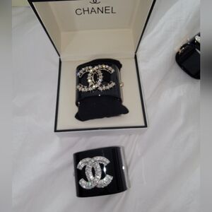 Chanel cuff bracelet size small but fit medium maybe